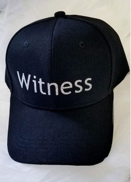 Black Witness Wedding Cap